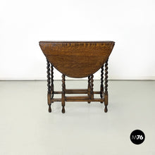 画像をギャラリービューアに読み込む, Wooden coffee or service table with folding top, 1900s
