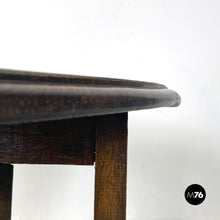 画像をギャラリービューアに読み込む, Wooden coffee or service table with folding top, 1900s