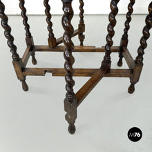 画像をギャラリービューアに読み込む, Wooden coffee or service table with folding top, 1900s