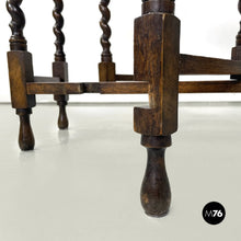 画像をギャラリービューアに読み込む, Wooden coffee or service table with folding top, 1900s