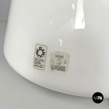 画像をギャラリービューアに読み込む, White and yellow Murano glass table lamp Grande Rio by Giusto Toso for Leucos, 1970s