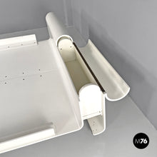 画像をギャラリービューアに読み込む, Double bed Aiace in white wood by Benatti, 1970s