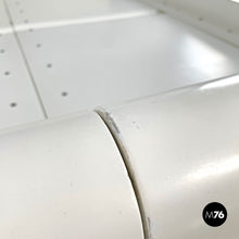 画像をギャラリービューアに読み込む, Double bed Aiace in white wood by Benatti, 1970s