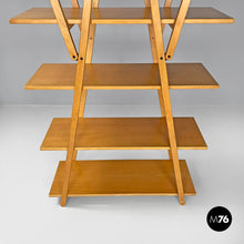 画像をギャラリービューアに読み込む, Wooden bookcase Nuvola Rossa by Vico Magistretti for Cassina, 1980s