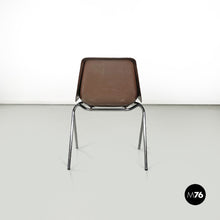 Charger l'image dans la galerie, Stackable chairs by Proinco in brown plastic, 1970s