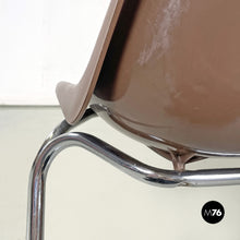 Charger l'image dans la galerie, Stackable chairs by Proinco in brown plastic, 1970s