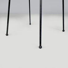 画像をギャラリービューアに読み込む, Black wood and metal chairs, 1980s