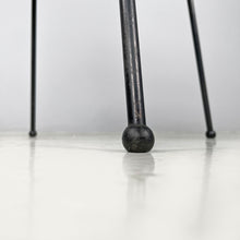 画像をギャラリービューアに読み込む, Black wood and metal chairs, 1980s