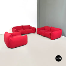 Load image into Gallery viewer, Sofas and armchair Marenco by Mario Marenco for Arflex, 1970s