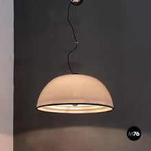 Load image into Gallery viewer, White and black plexiglass chandelier by Harvey Guzzini, 1970s