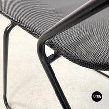 Carica l'immagine nel visualizzatore di Gallery, Black metal chairs, 1980s