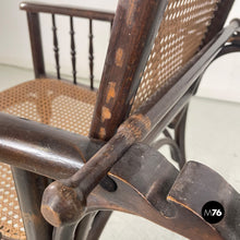 Load image into Gallery viewer, Thonet armchair with reclining backrest, early 1900s