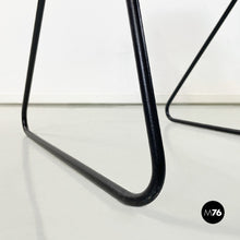 Carica l'immagine nel visualizzatore di Gallery, Black metal chairs, 1980s