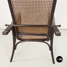 Load image into Gallery viewer, Thonet armchair with reclining backrest, early 1900s