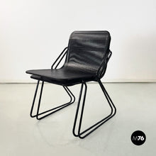 Carica l'immagine nel visualizzatore di Gallery, Black metal chairs, 1980s