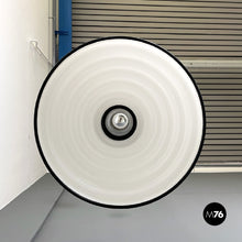 Load image into Gallery viewer, White and black plexiglass chandelier by Harvey Guzzini, 1970s