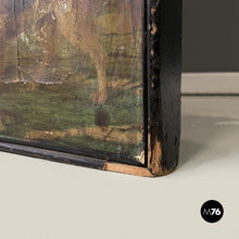 Load image into Gallery viewer, Wooden screen with collage, 1800s