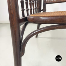 Load image into Gallery viewer, Thonet armchair with reclining backrest, early 1900s