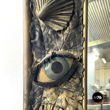 Load image into Gallery viewer, Wall mirror with square foam rubber frame, 1980s