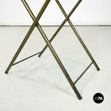 Load image into Gallery viewer, Brass and crystal service table, 1960s