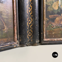 Load image into Gallery viewer, Wooden screen with collage, 1800s