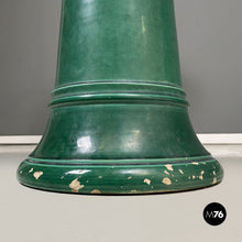 画像をギャラリービューアに読み込む, Green ceramic columns or pedestals, 1930s