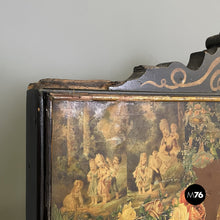 Load image into Gallery viewer, Wooden screen with collage, 1800s
