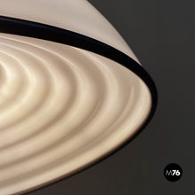 Load image into Gallery viewer, White and black plexiglass chandelier by Harvey Guzzini, 1970s