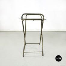 Load image into Gallery viewer, Brass and crystal service table, 1960s