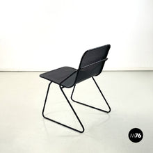 画像をギャラリービューアに読み込む, Black metal chair, 1980s