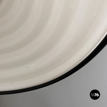 Load image into Gallery viewer, White and black plexiglass chandelier by Harvey Guzzini, 1970s