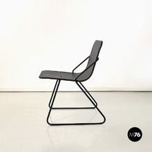 Carica l'immagine nel visualizzatore di Gallery, Black metal chairs, 1980s