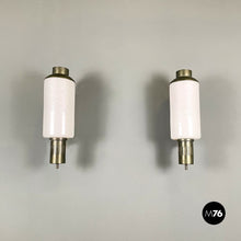 Charger l'image dans la galerie, Murano glass and brass Reggiani appliques, 1960s