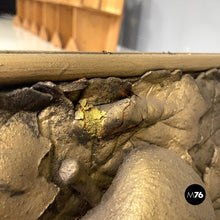 Load image into Gallery viewer, Wall mirror with square foam rubber frame, 1980s