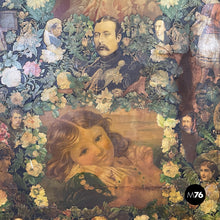 Load image into Gallery viewer, Wooden screen with collage, 1800s