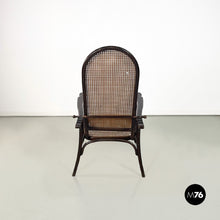Load image into Gallery viewer, Thonet armchair with reclining backrest, early 1900s