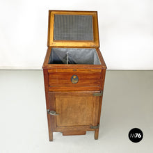 画像をギャラリービューアに読み込む, Wooden icebox Stella Polare by G. Saracco Asti, early 1900s