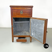 画像をギャラリービューアに読み込む, Wooden icebox Stella Polare by G. Saracco Asti, early 1900s