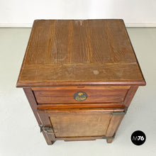 画像をギャラリービューアに読み込む, Wooden icebox Stella Polare by G. Saracco Asti, early 1900s