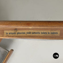 画像をギャラリービューアに読み込む, Wooden icebox Stella Polare by G. Saracco Asti, early 1900s