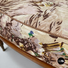 Load image into Gallery viewer, Wooden armchairs with decorated fabric, 1960s