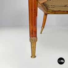 Load image into Gallery viewer, Wooden armchairs with decorated fabric, 1960s