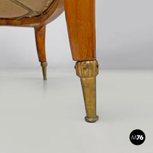 Load image into Gallery viewer, Wooden armchairs with decorated fabric, 1960s