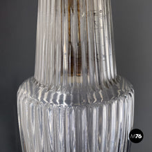 画像をギャラリービューアに読み込む, Fluted glass chandelier, 1950s