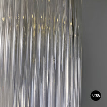 画像をギャラリービューアに読み込む, Fluted glass chandelier, 1950s