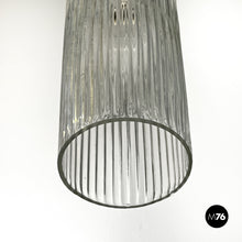 画像をギャラリービューアに読み込む, Fluted glass chandelier, 1950s