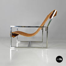 画像をギャラリービューアに読み込む, Rattan and metal armchair by Lyda Levi, 1970s