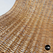 画像をギャラリービューアに読み込む, Rattan and metal armchair by Lyda Levi, 1970s
