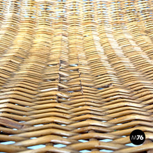 画像をギャラリービューアに読み込む, Rattan and metal armchair by Lyda Levi, 1970s