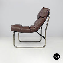 Charger l'image dans la galerie, Brown faux leather armchairs Pixi by Gillis Lundgren for Ikea, 1970s